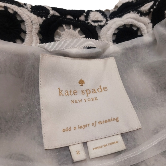 Kate Spade New York Cotton Guipure Lace Coat - Picture 9 of 9